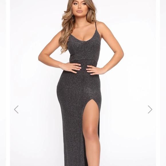 Fashion Nova floor length sparkle gown - Picture 7 of 8